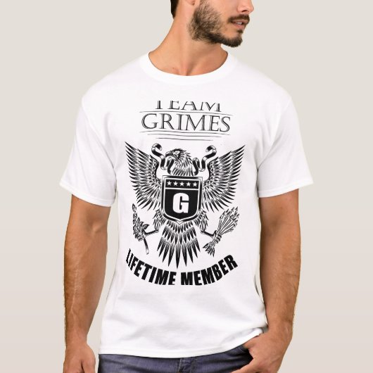 Team Grimes Lifetime-Mitglied T-Shirt (Vorderseite)