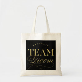 Team Groom Bachelor Party Custom Name Tote Bag Tragetasche