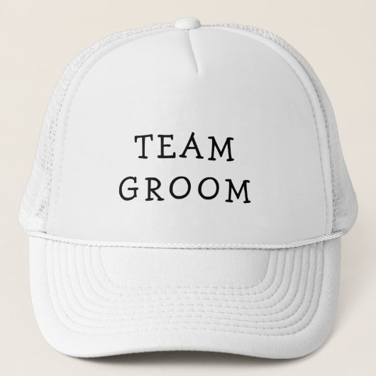TEAM GROOM BACHELOR TUCKER HAT TRUCKERKAPPE (Vorderseite)