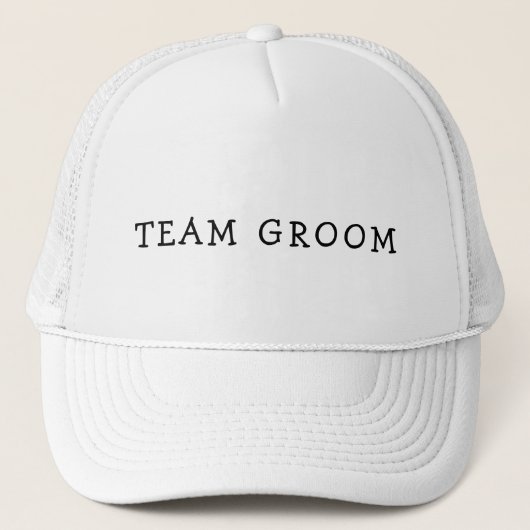 TEAM GROOM BACHELOR TUCKER HAT TRUCKERKAPPE (Vorderseite)