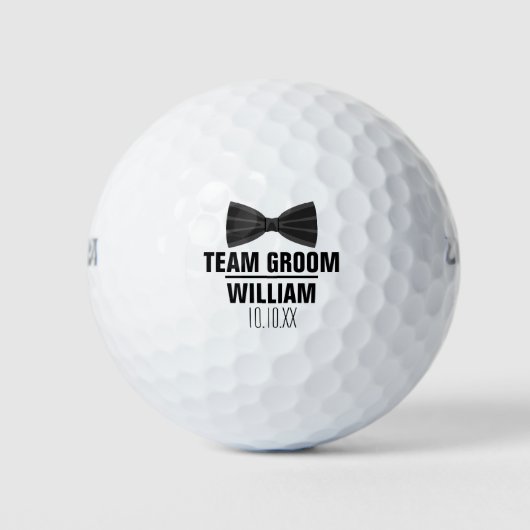 Team Groom Benutzerdefinierte Hochzeit Golfball (Vorderseite)
