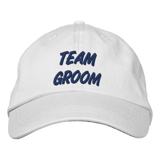 Team Groom Bestickte Kappe (Vorderseite)