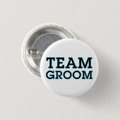 Team Groom Blue Kontur Button (Vorne & Hinten)