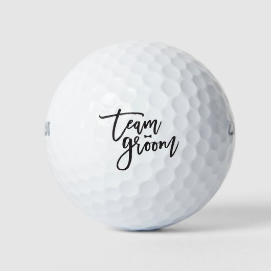 Team Groom Bow Krawatte Bachelor Party Golf Balls Golfball (Vorderseite)