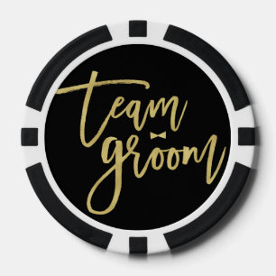 Team Groom Bow Krawatte Bachelor Party Poker Chips