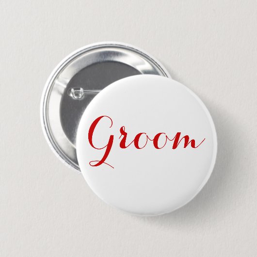 Team Groom Button (Vorne & Hinten)