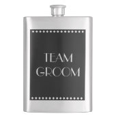 Team Groom Classic Flask Flachmann (Vorderseite)