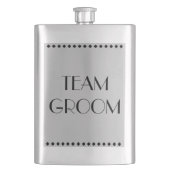 Team Groom Classic Flask Flachmann (Vorderseite)
