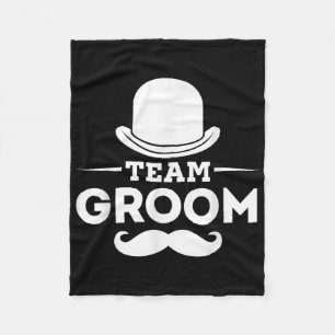 Team Groom Crew Party Squad Grooms Bachelor Fleecedecke