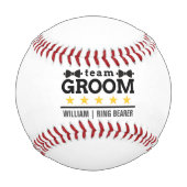 Team Groom Custom Wedding Baseball (Vorderseite)