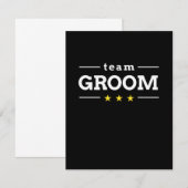 Team Groom Dankeskarte (Vorne/Hinten)