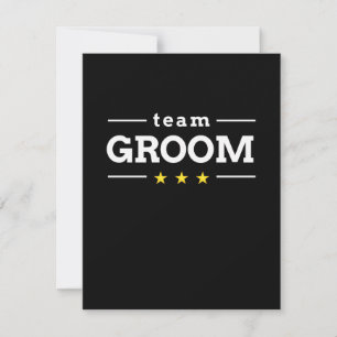Team Groom Dankeskarte