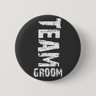Team Groom Extra großer Grunge Text Button
