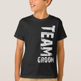 Team Groom Extra großer Grunge Text T-Shirt