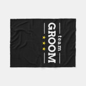 Team Groom Fleecedecke (Vorderseite (Horizontal))
