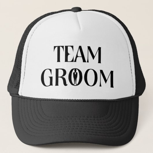 Team Groom - Funny Bachelor Party Hat Truckerkappe (Vorderseite)