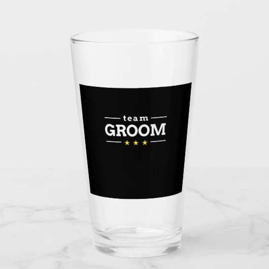 Team Groom Glas (Vorderseite)
