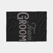 Team Groom Group Matching Bachelor Party 2024 Groo Fleecedecke (Vorderseite (Horizontal))