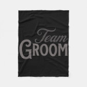 Team Groom Group Matching Bachelor Party 2024 Groo Fleecedecke (Vorderseite)