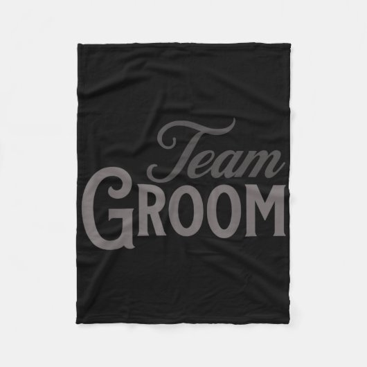 Team Groom Group Matching Bachelor Party 2024 Groo Fleecedecke (Vorderseite)
