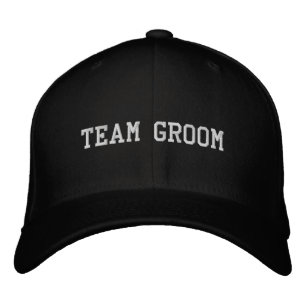 'Team Groom' Hochzeitsfotos Junggesellenabschied Bestickte Baseballkappe