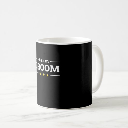 Team Groom Kaffeetasse (VorderseiteRechts)