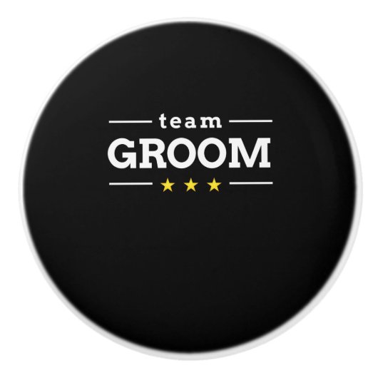 Team Groom Keramikknauf (Vorderseite)