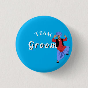 Team Groom Ladkewale-Abzeichen Button