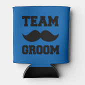Team Groom lustiger Schnurrbart kann cooler Dosenkühler (Vorderseite)