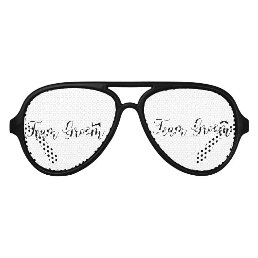 Team Groom-Modern Wedding, Bachelor-Party- Partybrille (Vorderseite)