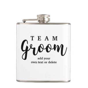 Team Groom Moderne Gastgeschenke Hochzeiten für Tr Flachmann