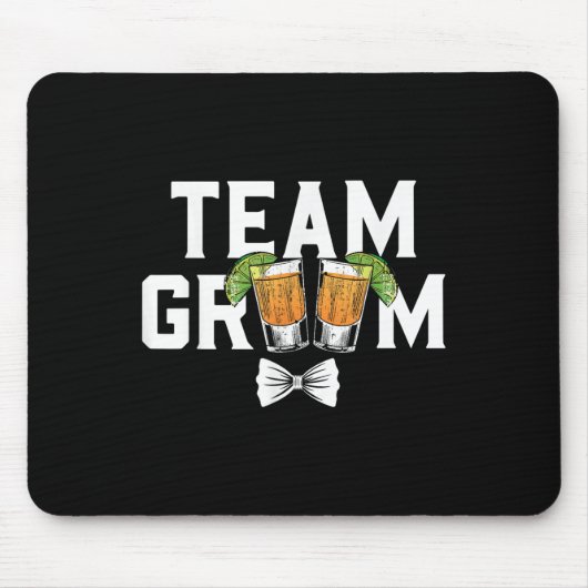 Team Groom Party Bachelor Shots Braut Hochzeit Mousepad (Vorne)