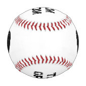 Team Groom personalisiert Black Heart Baseball (Vorderseite)