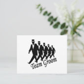 Team Groom Postkarte (Stehend Vorderseite)
