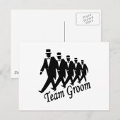 Team Groom Postkarte (Vorne/Hinten)