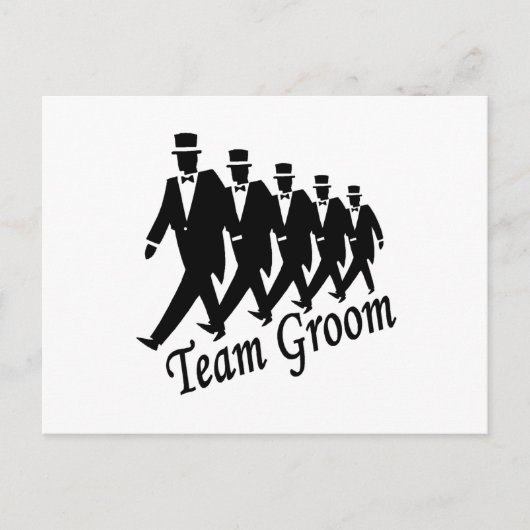 Team Groom Postkarte (Vorderseite)