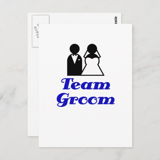Team Groom Postkarte (Vorne/Hinten)