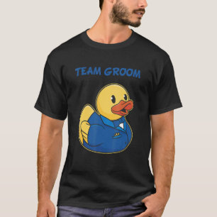 Team Groom Rubber Duck Party Herren Stag Nacht T-Shirt
