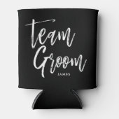 Team Groom | Skriptstil Custom Wedding Dosenkühler (Vorderseite)