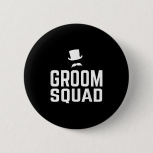 Team Groom Squad Wedding Bachelor Party Geschenk M Button