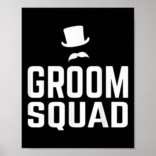 Team Groom Squad Wedding Bachelor Party Geschenk M Poster (Vorne)
