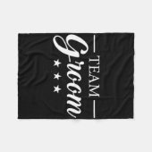 Team Groom Stag Party Team Groom Fleecedecke (Vorderseite (Horizontal))