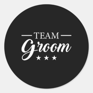 Team Groom Stag Party Team Groom Runder Aufkleber
