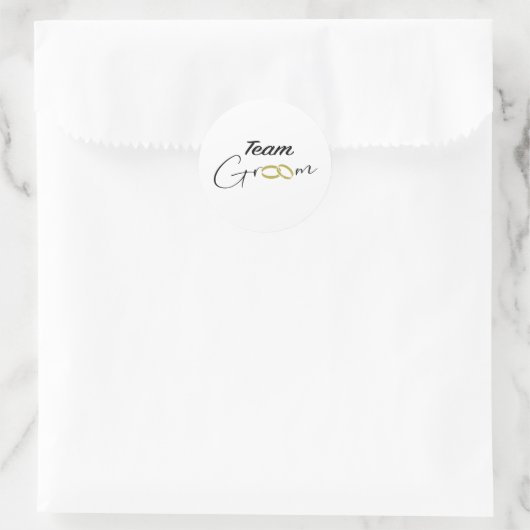 Team Groom Sticker (Tasche)