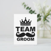 Team Groom T - Shirt M.png Postkarte (Stehend Vorderseite)