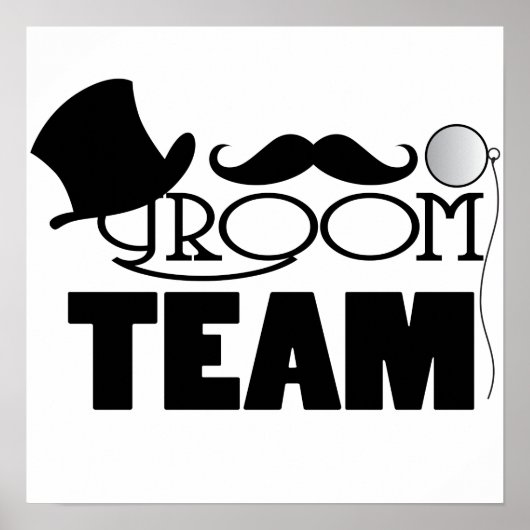 Team Groom - Tophut, Monokel Poster (Vorne)