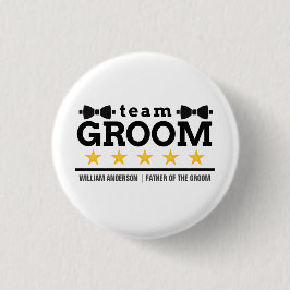 Team Groom | TRAUZEUGE | Bachelor | SCHWARZ-WEISS Button