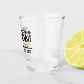 Team Groom | TRAUZEUGE | Bachelor | SCHWARZ-WEISS Schnapsglas (Rechts)