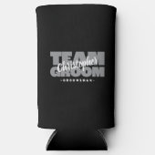 Team Groom Trauzeuge Name Wedding Party Black Gray Selters Dosenkühler (Vorderseite)