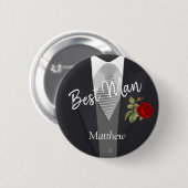 Team Groom Tuxedo Button (Vorne & Hinten)